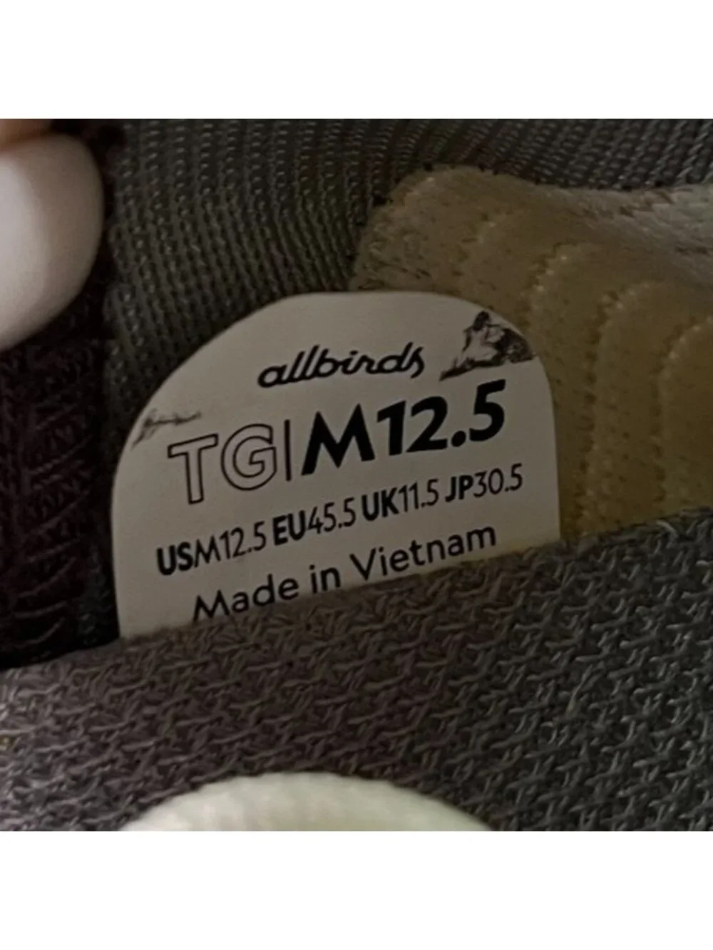 Allbirds Tree Glider Mens Size 12.5 Beige Brown Athletic Running Shoes Sneakers